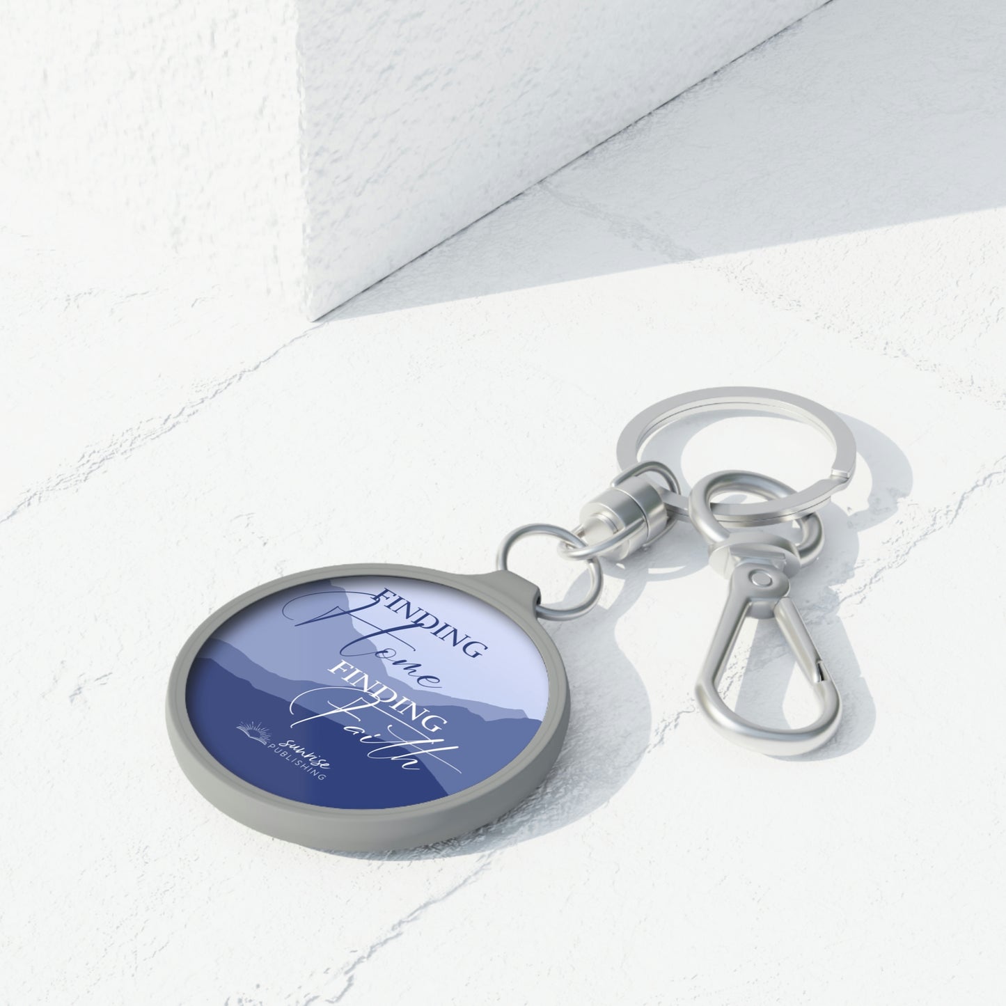 Copy of Big Sky Amish "Finding Home Finding Faith" [BLUE] - Keyring Tag